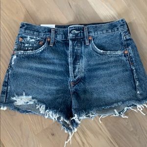 agolde denim shorts sz 25